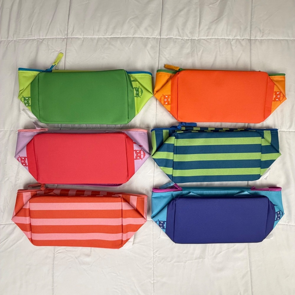 Trader Joes Mini Insulated Tote Bag Summer 2026 Set of 6 Limited Edition NEW - Picture 3 of 8